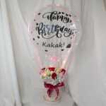 Flower Bouquet Red and Pink Roses Hot Air Balloon