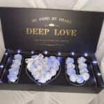 Deep Love Ice Blue Soap Roses