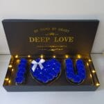 Deep Love Royal Blue Soap Roses