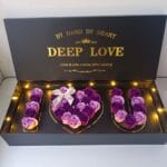 Flower Bouquet Mixed Purple Soap Roses